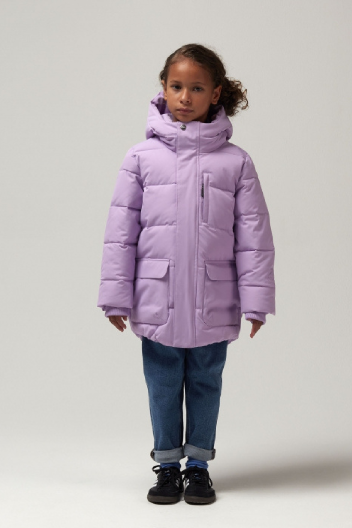 WInterjacke | Wasserdichte Steppjacke "Tiger Eye" | crocus petal purple