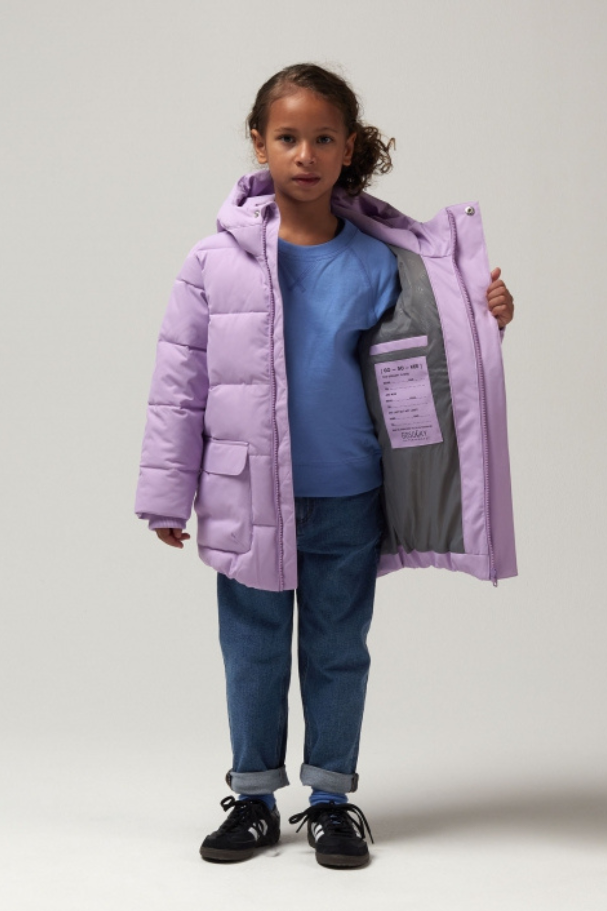 WInterjacke | Wasserdichte Steppjacke "Tiger Eye" | crocus petal purple