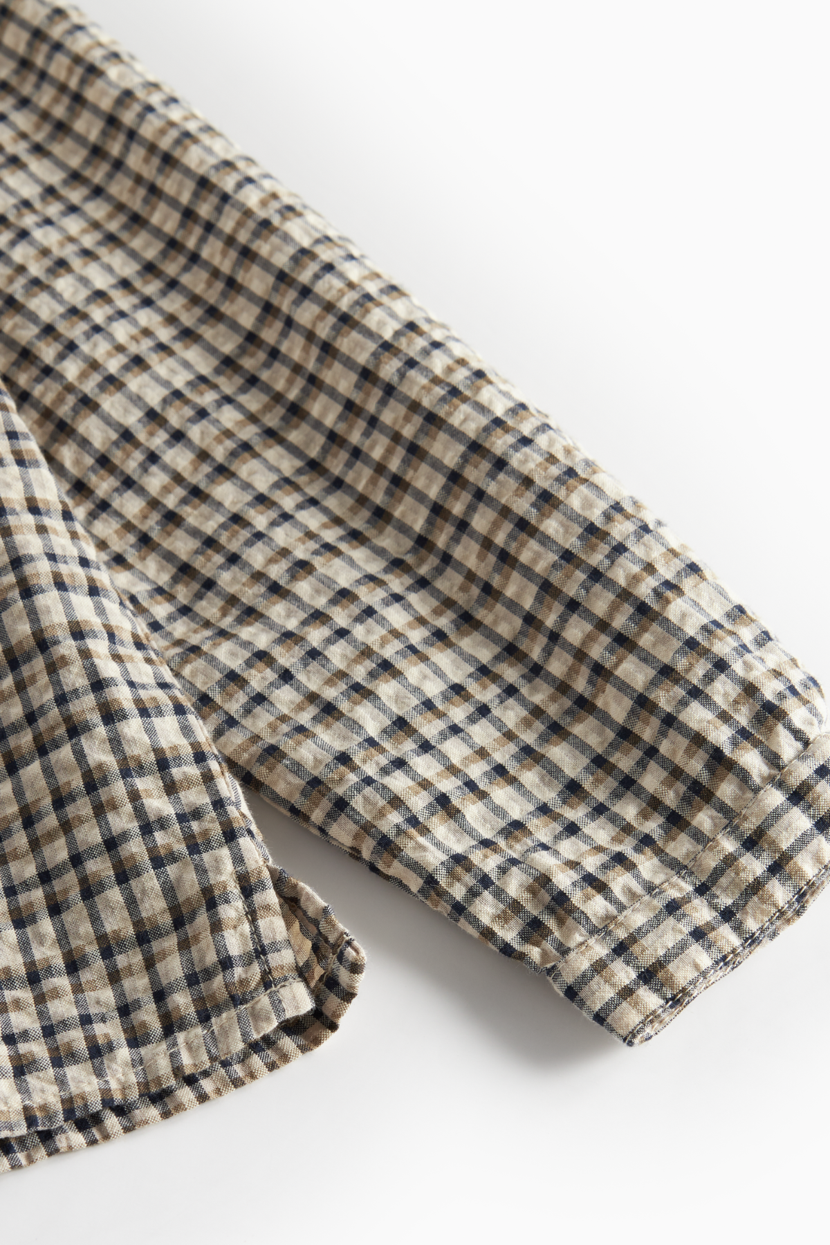 Hemd "Tokyo" aus Seersucker | Pilot Navy Check