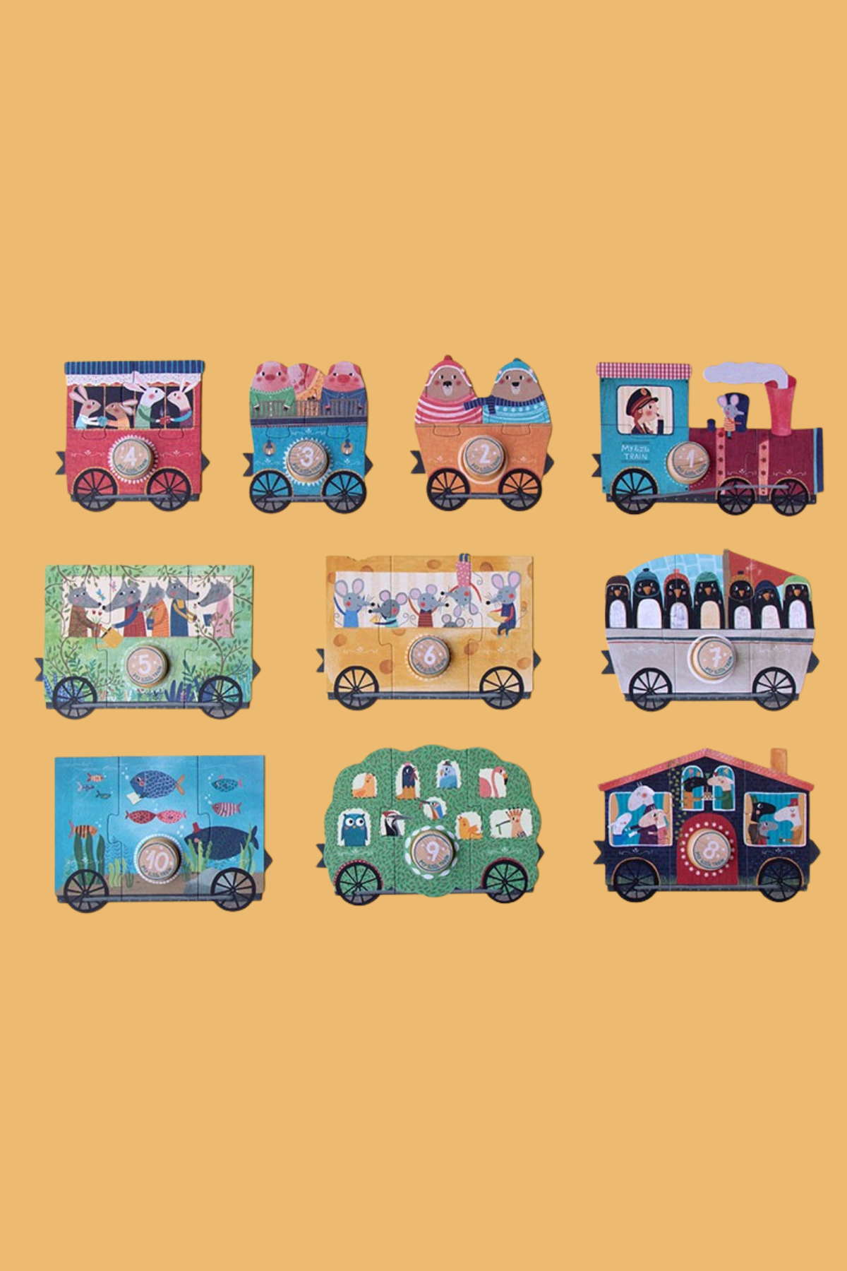 Puzzle | My little Train | 10 x 3 Teile | ab 2 Jahren