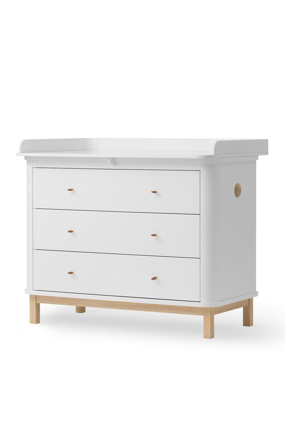 Wickelkommode "Wood" mit 3 Schubladen | verschiedene Farben