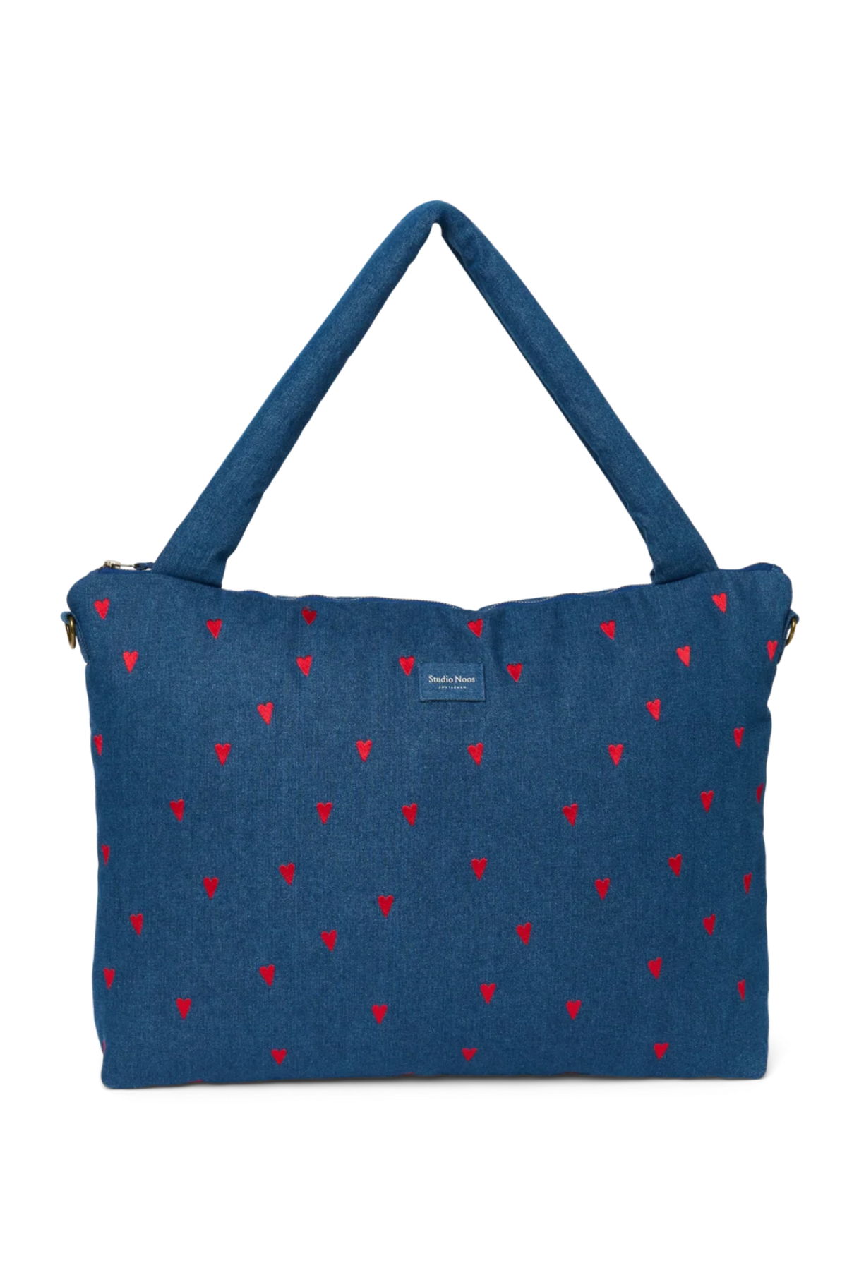 Wickeltasche "Dark Blue Red Hearts"
